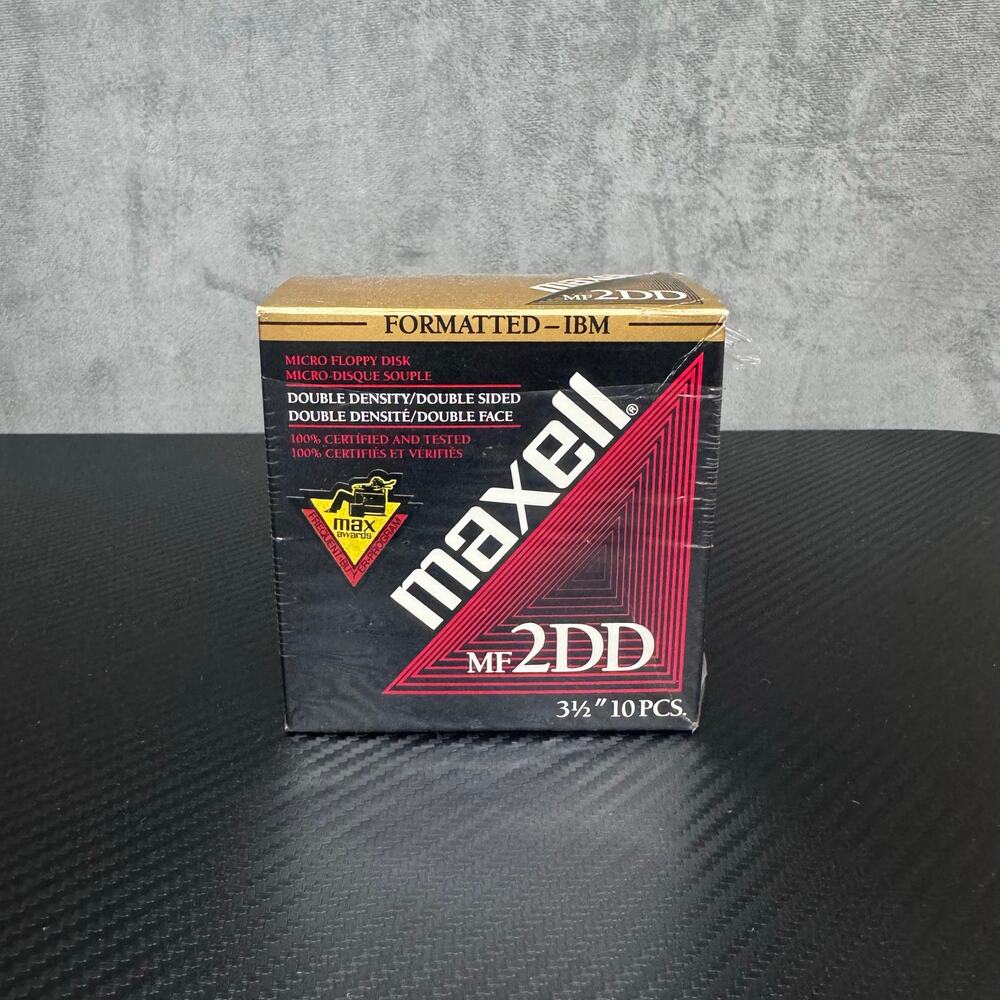 Maxell MF 2DD Double Density Double Sided 3.5" Floppy Disks